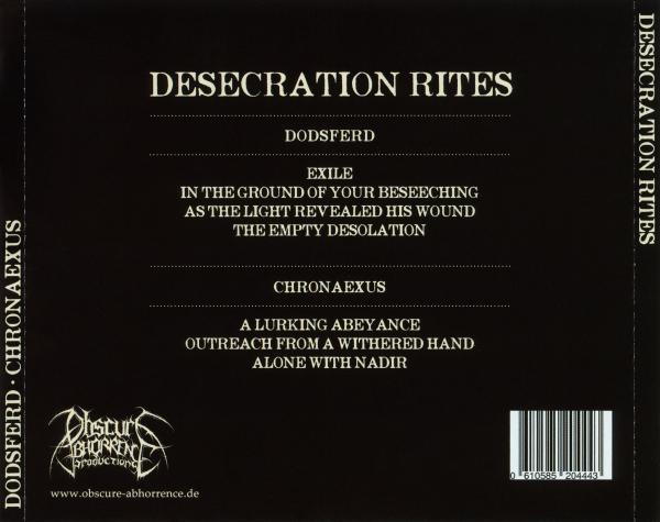 Dodsferd/Chronaexus - Desecration Rites (CD)